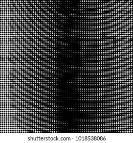 Grunge halftone black and white dots texture background. Spotted vector Abstract Texture
