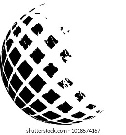 Grunge halftone black and white dots texture background. Spotted vector Abstract Texture
