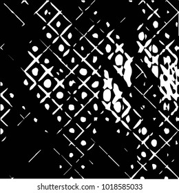 Grunge halftone black and white dots texture background. Spotted vector Abstract Texture
