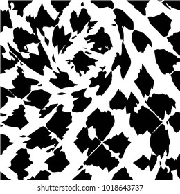 Grunge halftone black and white dots texture background. Spotted vector Abstract Texture
