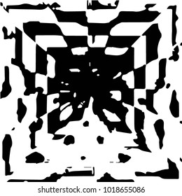 Grunge halftone black and white dots texture background. Spotted vector Abstract Texture
