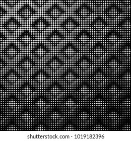Grunge halftone black and white dots texture background. Spotted vector Abstract Texture
