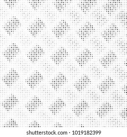 Grunge halftone black and white dots texture background. Spotted vector Abstract Texture
