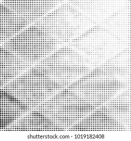 Grunge halftone black and white dots texture background. Spotted vector Abstract Texture
