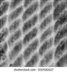 Grunge halftone black and white dots texture background. Spotted vector Abstract Texture
