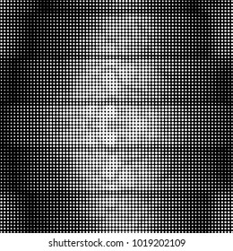 Grunge halftone black and white dots texture background. Spotted vector Abstract Texture
