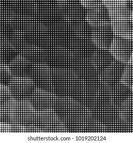 Grunge halftone black and white dots texture background. Spotted vector Abstract Texture
