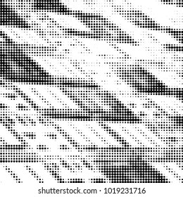 Grunge halftone black and white dots texture background. Spotted vector Abstract Texture
