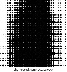 Grunge halftone black and white dots texture background. Spotted vector Abstract Texture
