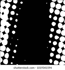 Grunge halftone black and white dots texture background. Spotted vector Abstract Texture
