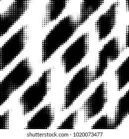 Grunge halftone black and white dots texture background. Spotted vector Abstract Texture

