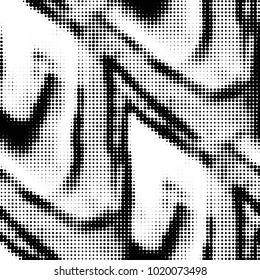Grunge halftone black and white dots texture background. Spotted vector Abstract Texture
