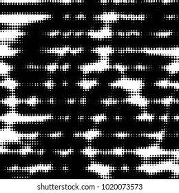 Grunge halftone black and white dots texture background. Spotted vector Abstract Texture
