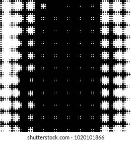 Grunge halftone black and white dots texture background. Spotted vector Abstract Texture
