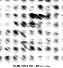 Grunge halftone black and white dots texture background. Spotted vector Abstract Texture
