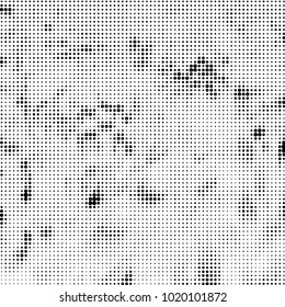 Grunge halftone black and white dots texture background. Spotted vector Abstract Texture
