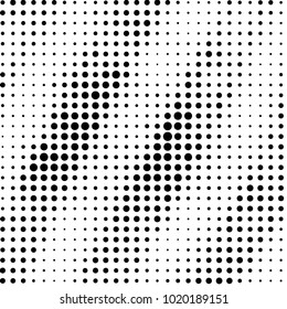 Grunge halftone black and white dots texture background. Spotted vector Abstract Texture
