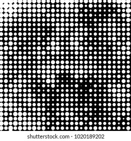 Grunge halftone black and white dots texture background. Spotted vector Abstract Texture
