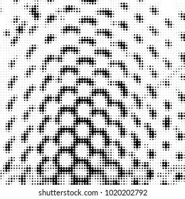Grunge halftone black and white dots texture background. Spotted vector Abstract Texture
