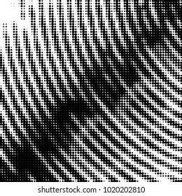 Grunge halftone black and white dots texture background. Spotted vector Abstract Texture
