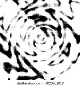 Grunge halftone black and white dots texture background. Spotted vector Abstract Texture
