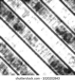 Grunge halftone black and white dots texture background. Spotted vector Abstract Texture
