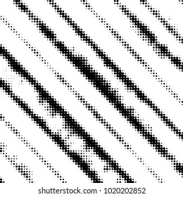 Grunge halftone black and white dots texture background. Spotted vector Abstract Texture
