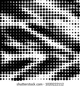 Grunge halftone black and white dots texture background. Spotted vector Abstract Texture
