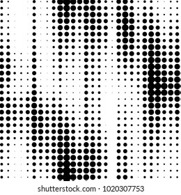 Grunge halftone black and white dots texture background. Spotted vector Abstract Texture
