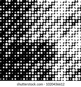 Grunge halftone black and white dots texture background. Spotted vector Abstract Texture
