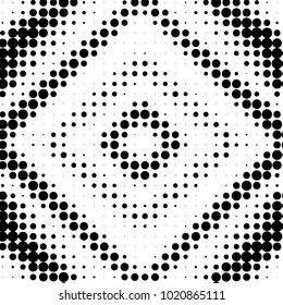 Grunge halftone black and white dots texture background. Spotted vector Abstract Texture