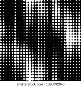 Grunge halftone black and white dots texture background. Spotted vector Abstract Texture
