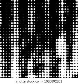 Grunge halftone black and white dots texture background. Spotted vector Abstract Texture
