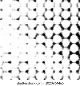Grunge halftone black and white dots texture background. Spotted vector Abstract Texture
