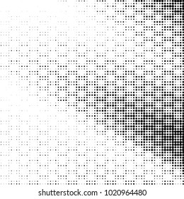 Grunge halftone black and white dots texture background. Spotted vector Abstract Texture
