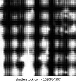 Grunge halftone black and white dots texture background. Spotted vector Abstract Texture
