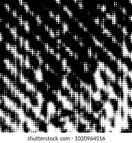 Grunge halftone black and white dots texture background. Spotted vector Abstract Texture
