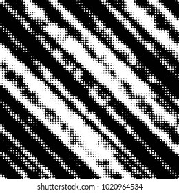Grunge halftone black and white dots texture background. Spotted vector Abstract Texture
