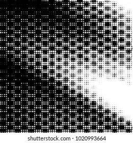 Grunge halftone black and white dots texture background. Spotted vector Abstract Texture
