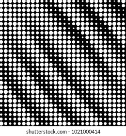 Grunge halftone black and white dots texture background. Spotted vector Abstract Texture
