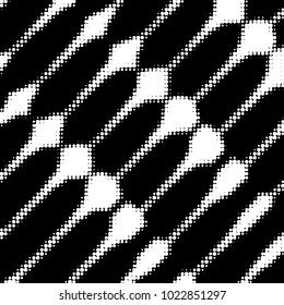Grunge halftone black and white dots texture background. Spotted vector Abstract Texture

