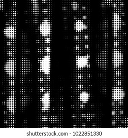 Grunge halftone black and white dots texture background. Spotted vector Abstract Texture
