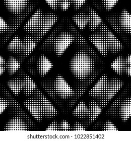 Grunge halftone black and white dots texture background. Spotted vector Abstract Texture
