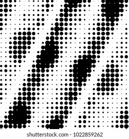 Grunge halftone black and white dots texture background. Spotted vector Abstract Texture
