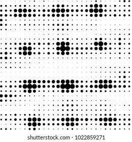 Grunge halftone black and white dots texture background. Spotted vector Abstract Texture

