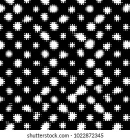 Grunge halftone black and white dots texture background. Spotted vector Abstract Texture
