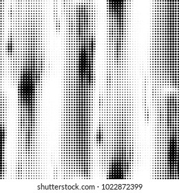 Grunge halftone black and white dots texture background. Spotted vector Abstract Texture
