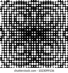 Grunge halftone black and white dots texture background. Spotted vector Abstract Texture
