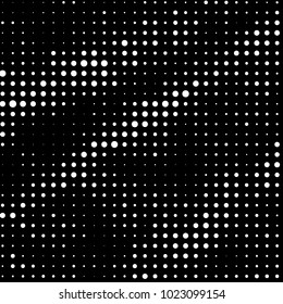 Grunge halftone black and white dots texture background. Spotted vector Abstract Texture
