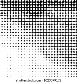 Grunge halftone black and white dots texture background. Spotted vector Abstract Texture
